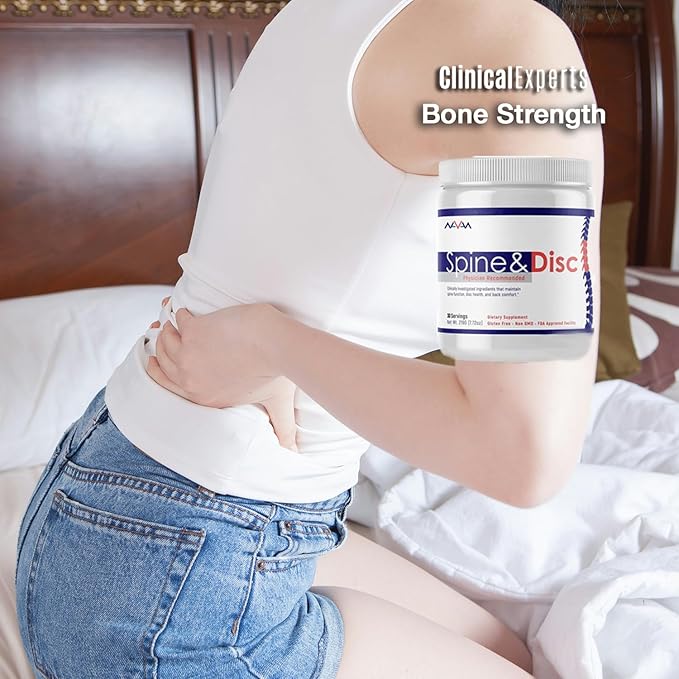 Navan Spine and Disc Osteo Bone Strength & Density Supplement Powder with Calcium, Phosphorus, Vitamin D, Glucosamine, Chondroitin, MSM, & Turmeric by Clinical Experts