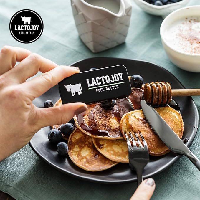 LactoJoy Lactase Pills I 45 Pieces I Powerful Lactase Enzymes for Lactose Intolerance I Ultra Pure Lactase for Improved Digestion I 100% Vegan