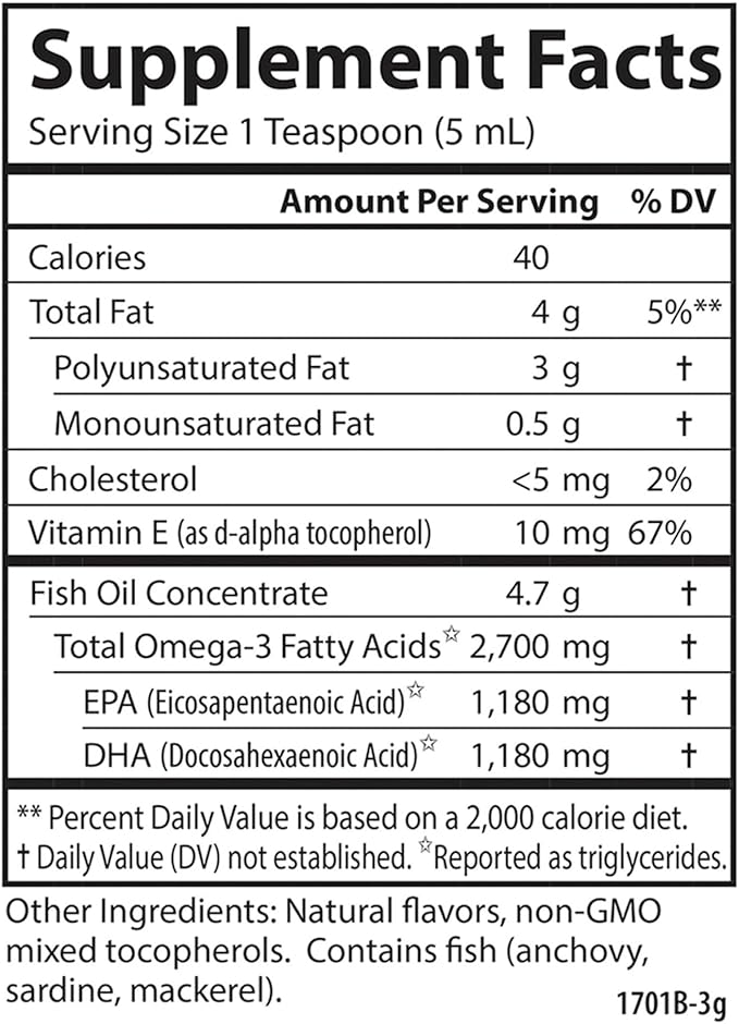Carlson Med Omega, Lemon-Lime, 2,700 mg Omega-3s, 100 mL