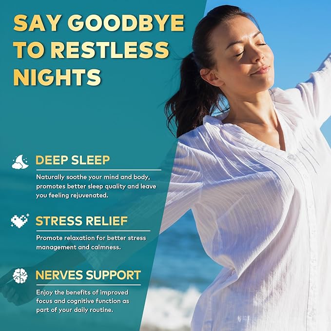 GABA L-Theanine Gummies Natural Stress Relief Supplement - Calm, Sleep, Relaxation & Mood Support, Magnesium, Vitamin B6, Ashwagandha, Apigenin, Non-Habit Forming Sugar free Gummy, Blueberry Flavor