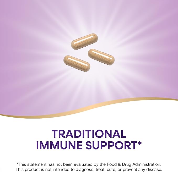 Nature's Way Astragalus Root, Traditional Immune Support*, 1,410 mg per 3-Capsule Serving, Non-GMO Project Verified, Vegan, 100 Capsules (Packaging May Vary)