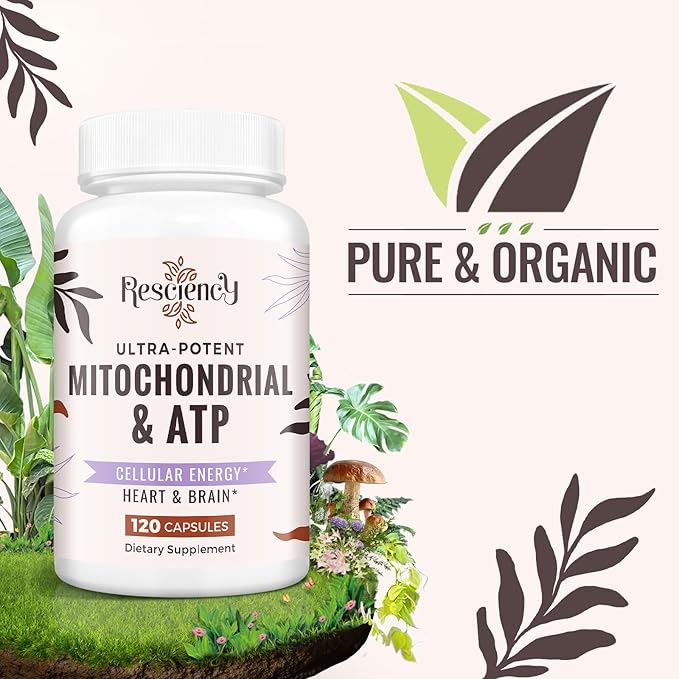 2326 MG Mitochondrial Supplements with ATP, Vitamins, CoQ10 & PQQ, More Effective Than Creatine HMB & Nitric Oxide, Energy, Endurance, Strength, Recovery & Muscle, Organic, 240 Capsules