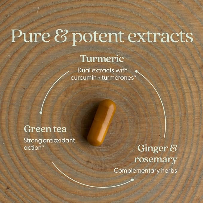 New Chapter Turmeric Supplement + Daily Detox Turmeric Force Detox Action with Green Tea + Ginger + NO Black Pepper Needed + NonGMO Ingredients Vegetarian Capsule, 60 Count
