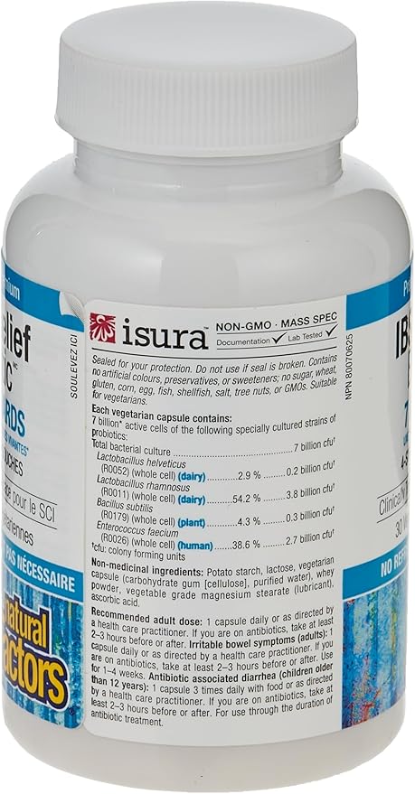 Natural Factors IBS Relief Biotic Probiotic, 30 CT