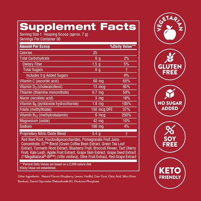 Nature's Sunshine Power Beets – Patented Nutrient Blend of Beet Root Powder and Nutrients to Promote Performance, Mental Clarity, & Vitality – Non-GMO, Soy & Gluten Free – 30 Servings to-Go Packs