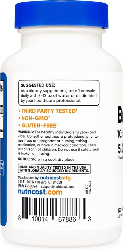 Nutricost Bee Propolis 10:1 Extract 5,000mg Equivalent, 120 Capsules - Gluten Free, Non-GMO, Vegetarian Dietary Supplement, from 500mg of 10:1 Extract