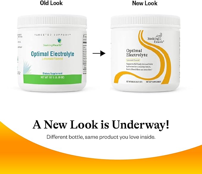 Seeking Health Optimal Electrolyte Powder, Lemonade Flavor, Healthy Energy and Endurance Support, Promotes Hydration and Healthy Muscles, Vegan and Vegetarian (30 Servings)*