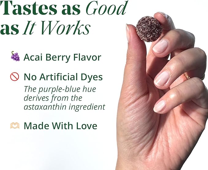 Semaine Hair & Skin Gummy — Collagen Gummy with Astaxanthin – Promotes Healthy Aging, Boosts Hair & Nail Strength, Supports Joints & Immune System, Wrinkle Support. (60 Count)
