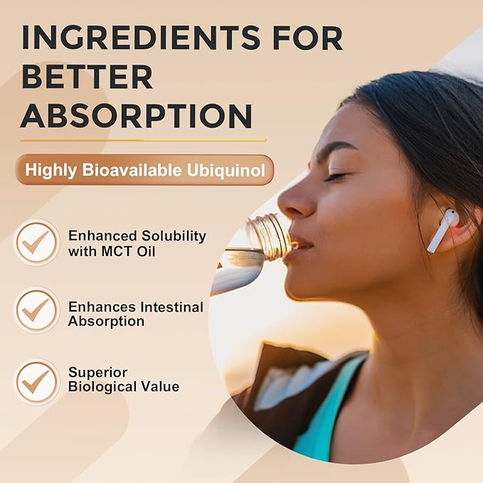 ZEBORA Ubiquinol CoQ10 300mg Softgels, 4-in-1 Powerful Antioxidant for Heart and Vascular Health, Essential for Energy Production, Max Absorption Active Form of CoQ10, 120 Softgels