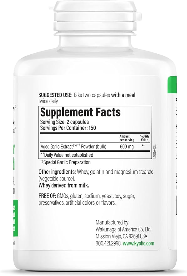 Kyolic Aged Garlic Extract Formula 100, 300 Capsules
