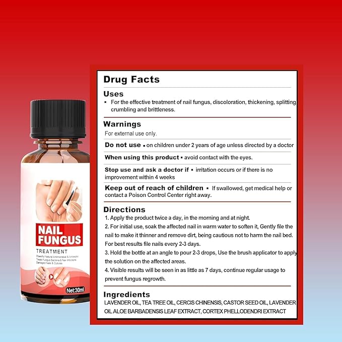 Toenail Fungus Treatment Extra Strength, Nail Fungus Treatment for Toenail, Toe Nail Fungus Treatments for Athletes Foot,Thick, Broken & Damaged, Natural Plant Extracts Gently & Safely