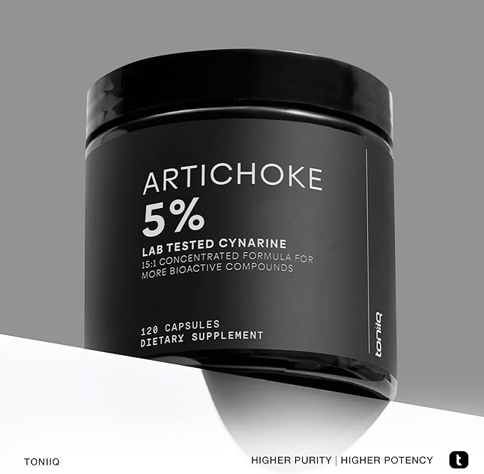Artichoke Extract Capsules - Ultra High Potency 15:1 Extract with 5% Cynarin - Highly Concentrated - Third-Party Lab Tested - 120 Capsules