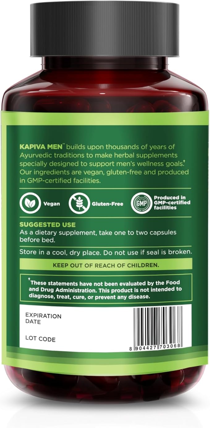 Sleep Support Supplement with Bacopa, Valerian, Ashwagandha, and Other Herbs and Vitamins, Supports Healthy Sleep Patterns, 60 Day Supply, 120 Capsules