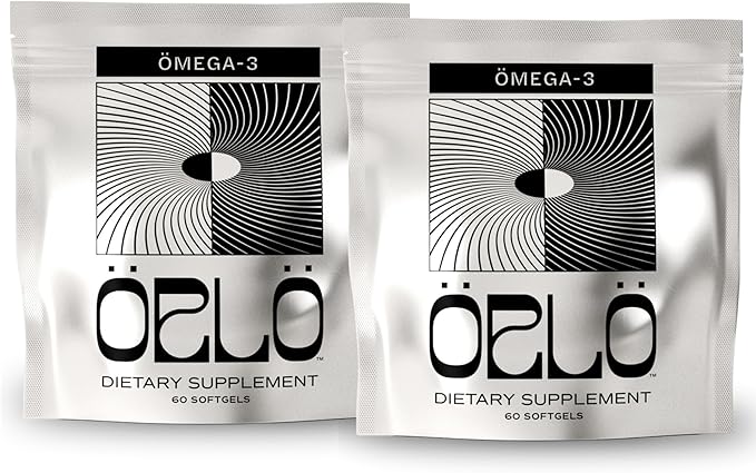 Orlo Omega 3 - Triple Strength Vegan Omega3s Supplement - Plant Based DHA & EPA Fatty Acids - Algae Omega-3 Oil - Krill or Fish Oil Alternative (120 Mini Softgels)