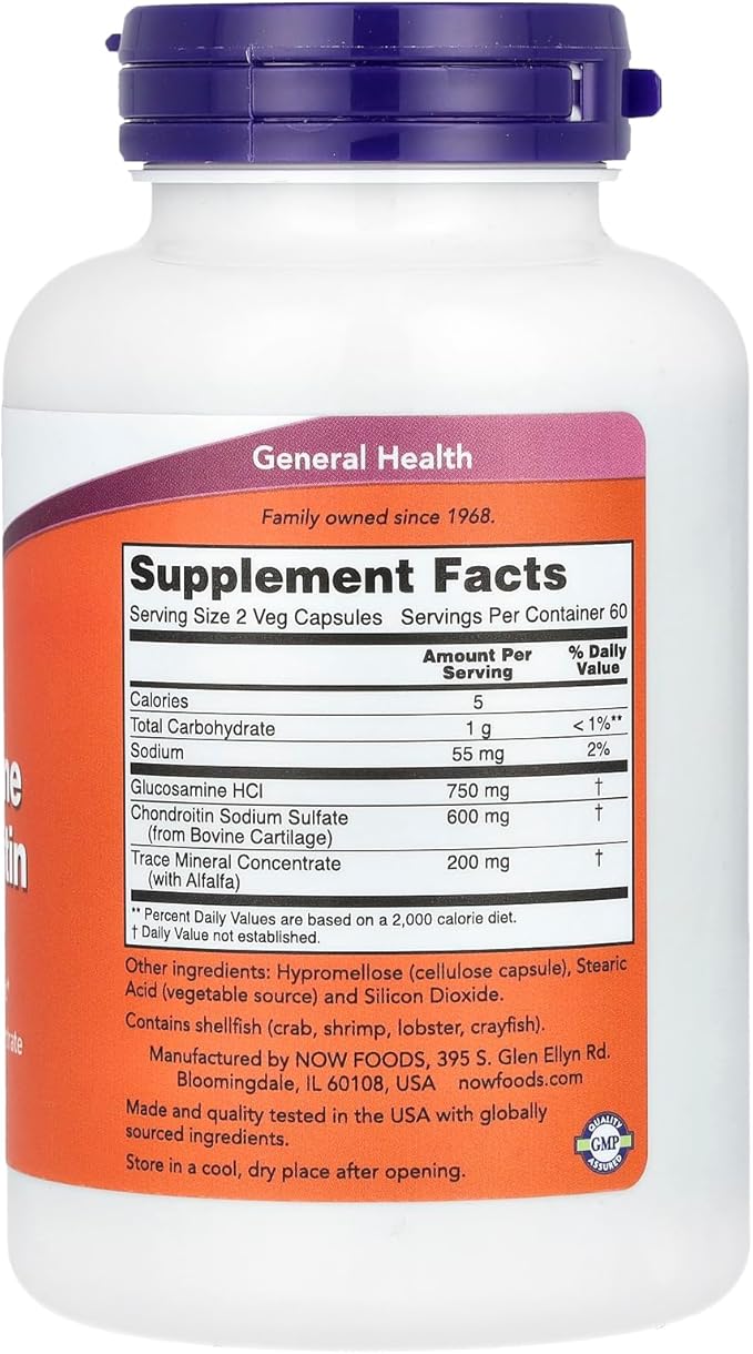 Now Foods Glucos & Chond/Trace Mins 120 Caps