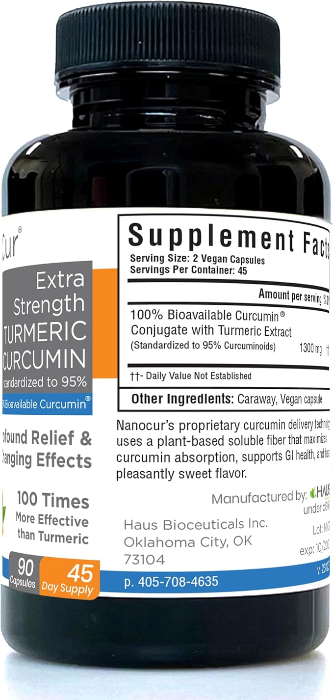 Turmeric Curcumin - 100x More Active Than Turmeric, 170% More Active Than Curcumin + Black Pepper Extract. Joint Support, Relief, and Energy You’ll Feel. Organic Curcumin/Plant-Based Carrier.