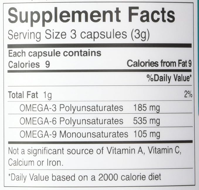 Manitoba Harvest Hemp Oil Essential Fatty Acid Supplement 1000 mg. - 60 Capsules, 2 pack