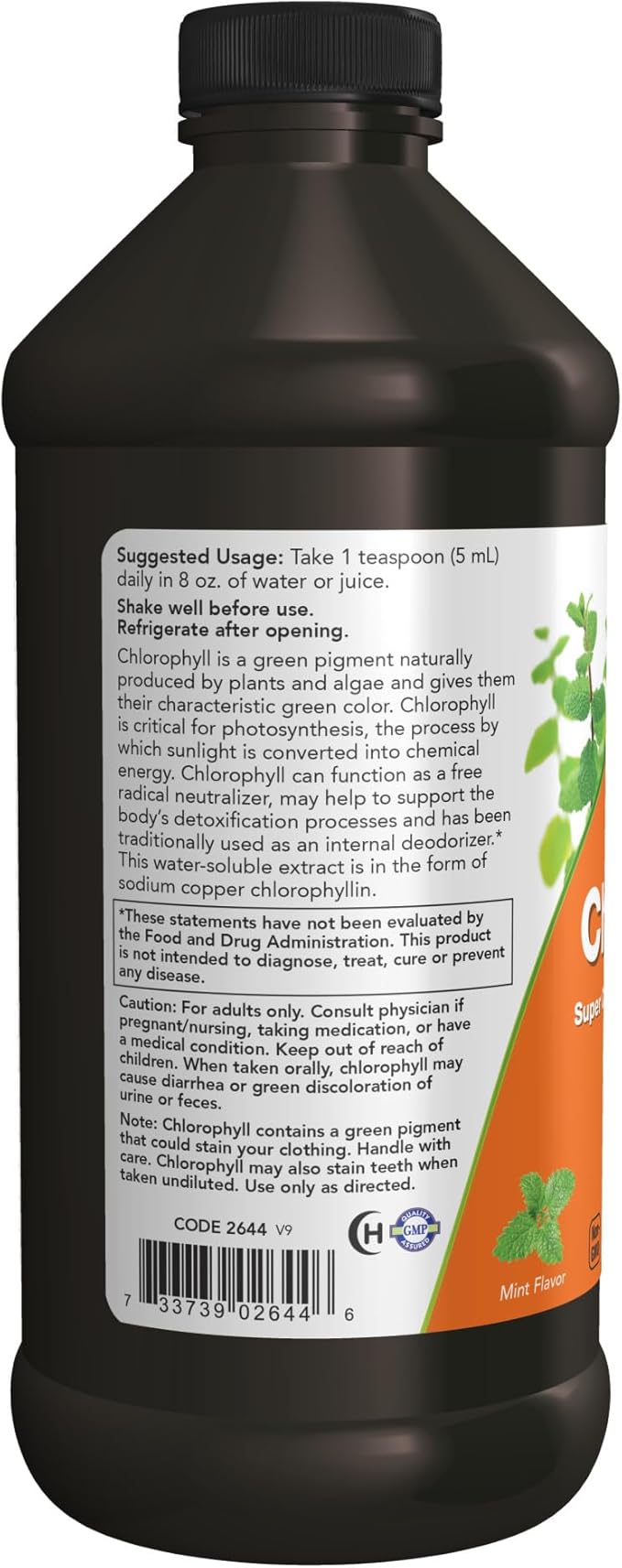NOW Supplements, Liquid Chlorophyll, Super Concentrated, Internal Deodorizer*,Boost Energy & vH Essentials, Ph Balanced Daily Feminine Wash, Tea Tree Oil & Prebiotic, 6, Fl Oz, (Pack of 1)