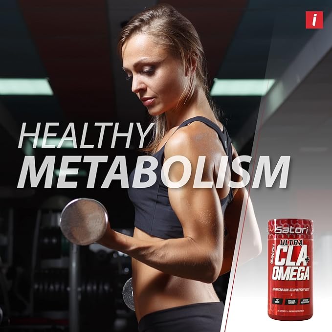 iSatori Ultra CLA - Omega 3 6 9 Safflower Oil Fish Oil Conjugated Linoleic Acid - Natural Weight Loss Exercise Enhancement Fat Burner Muscle Toner - Stimulant Free Dietary Supplement - 90 Softgels