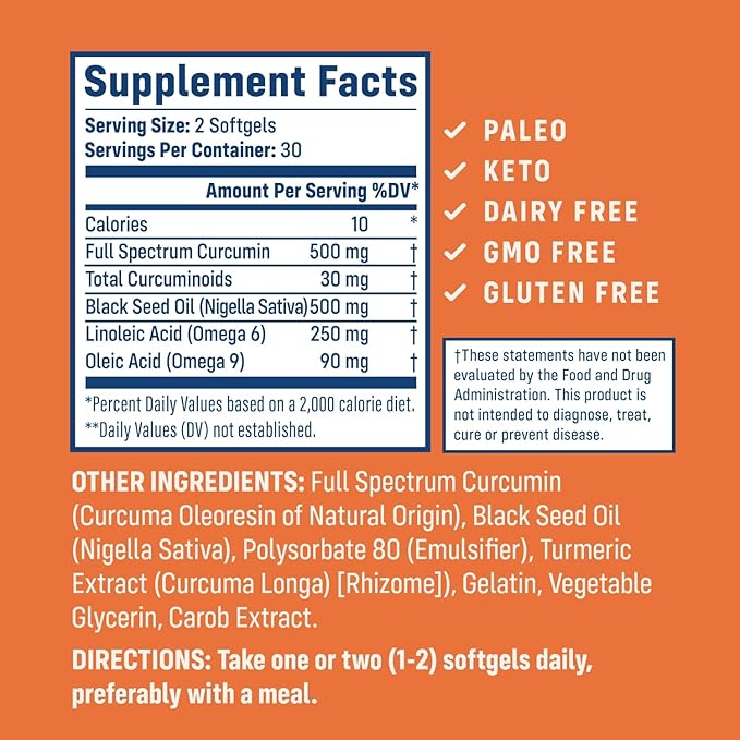 NativePath Bone Health Collagen & Turmeric Duo - Enhanced Bone Support with Fortibone, Verisol, and Black Seed Oil, 30 Servings