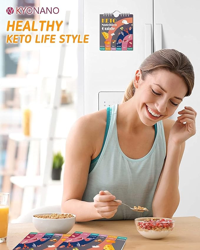 Mini Keto Cheat Sheets Magnets - 228 Keto Book for Beginners Keto Food List - Keto for Beginners Keto Diet Plan- Keto Diet Fridge Guide Plus Extra List of 488 Foods E-Book Easy to Carry Size