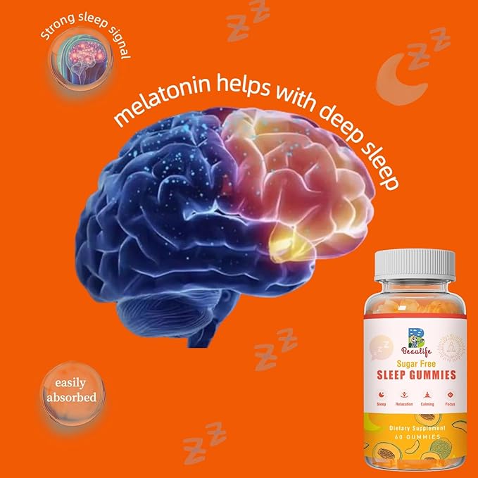 (2 Pack) 5 mg Melatonin Gummies, Sleep Support for Adults, Melatonin Supplements for Sleeping, 120 Cantaloupe Flavored