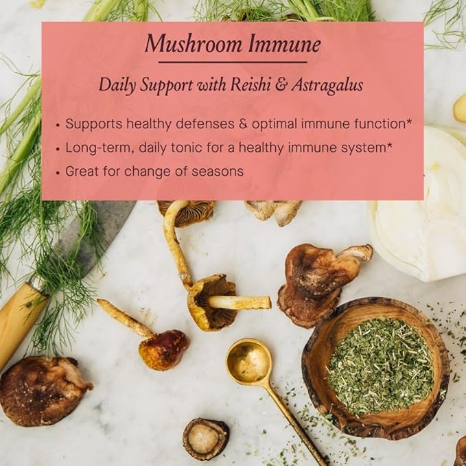 Urban Moonshine Mushroom Immune - Daily Support with Reishi & Astragalus - Long-Term Tonic for Healthy Immune System - Immune Support Supplement - Gluten Free Herbal Supplement - 8.4 Fl Oz