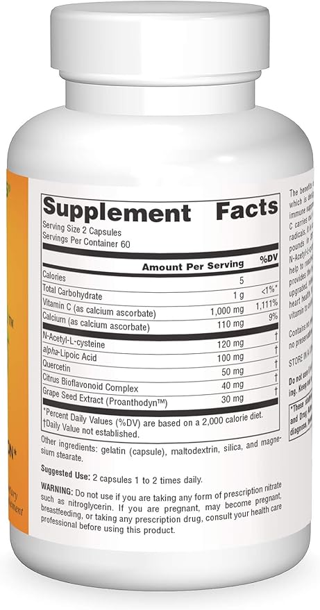 Source Naturals Systemic C, 500mg - 120 Capsules