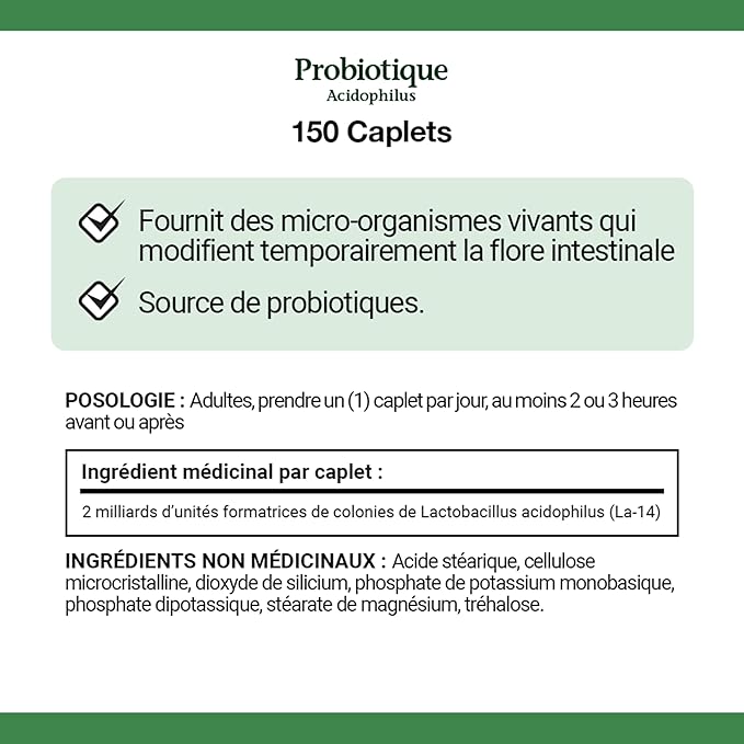 Nature's Bounty Acidophilus Probiotic 2 Billion, 150 caplets
