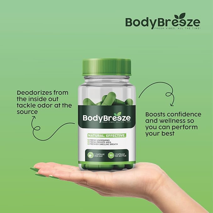 Internal Deodorant Supplement | Natural Chlorophyll 90 Capsules for Body Odor Control, Gut Health, and Fresh Breath | Vegan, Detox Support & Skin Health | Odor Eliminator for Men & Women