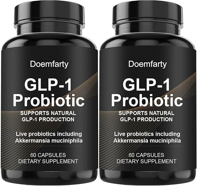 60 PCS GLP-1 Probiotic - AFU Multi-Strain Probiotic + Prebiotic, Naturally Support GLP-1 Production, Delayed Release, Third-Party Tested, for Men & Women 60 Servings (Pack of 1) T1