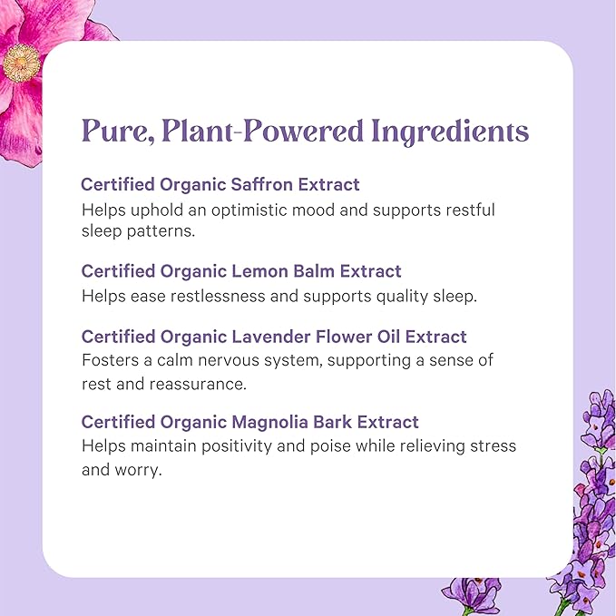 Pure Synergy Radiant Mood | Natural Mood and Sleep Supplement with Organic Saffron | with Saffron, Lemon Balm, and Magnolia Bark | for Sleep, and Stress Support (60 Capsules)