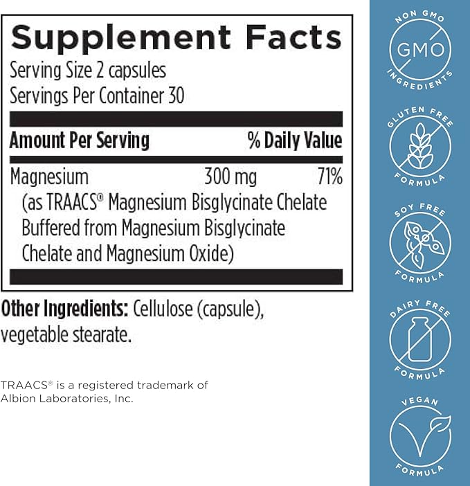 Designs for Health Magnesium Glycinate Complex (60 Capsules) & Whole Body Collagen (30 Servings) Bundle - High Absorption Magnesium with Premium Collagen Powder to Support Bones, Skin & Joints