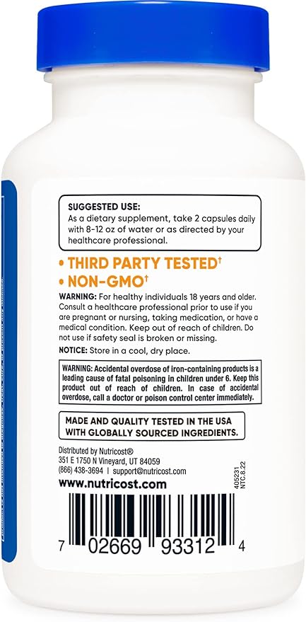 Nutricost Multivitamin with Probiotics 120 Vegetarian Capsules (2 Bottles) - Packed with Vitamins & Minerals