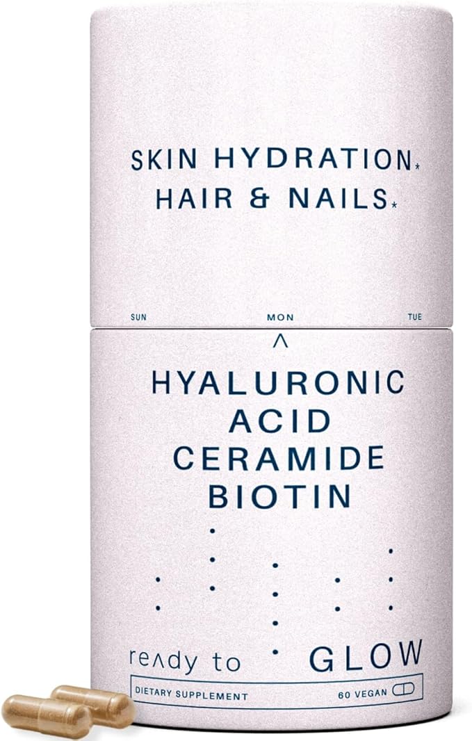 Skin Hydration & Sleep Aid Set | Anti-Aging & Sleep Support with Hyaluronic Acid, Ceramides, Antioxidants, Melatonin, and Ashwagandha | Radiant Skin & Restful Sleep Pack