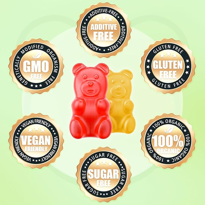 softbear Glucosamine Chondroitin Gummies with MSM Triple Strength, Organic Vegan Chondroitin & Glucosamine Nutritional Supplements for Joint Support Mixed Fruit Flavor 60 Gummies
