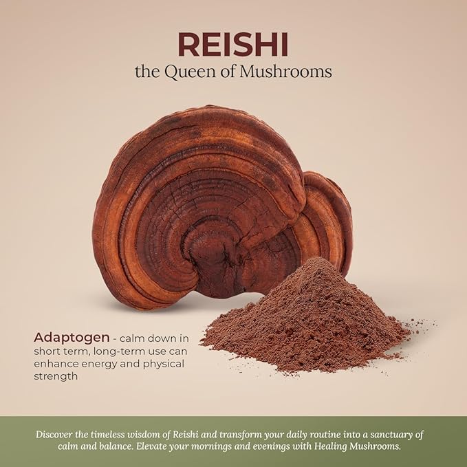 Reishi Extract Powder, Organic Mushroom Supplement (200 Gram)