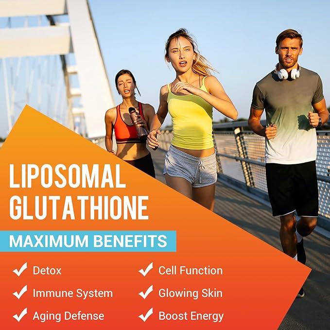 Liposomal Glutathione – High Potency, Glutathione Supplement, with Hyaluronic Acid, Collagen Peptides, and Resveratrol, Ultimate Antioxidant - Energy, Skin & Detox, 120 Softgels