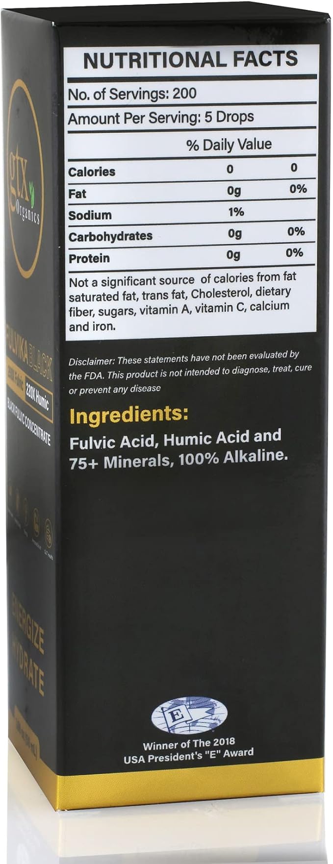 Trace Mineral Drops (200 Servings)(Flavorless) – 74 Trace Minerals from Pure Humic & Pure Fulvic Acid – Concentrated, Plant-Based, Trace Minerals Supplement with Electrolytes & Alkaline pH