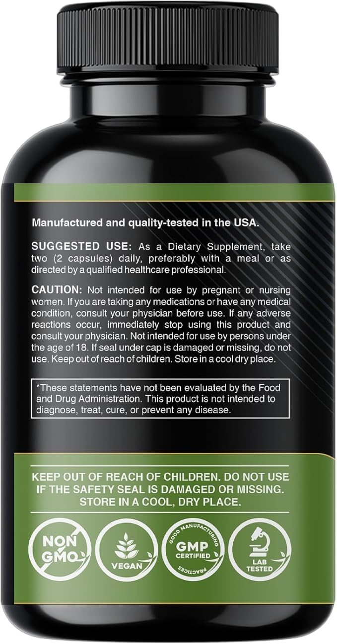 Gade Nutrition Pure Shilajit Capsules | Himalayan Shilajit with Fulvic Acid and Essential Minerals to Combat Fatigue | Veggie Capsules | Made in USA