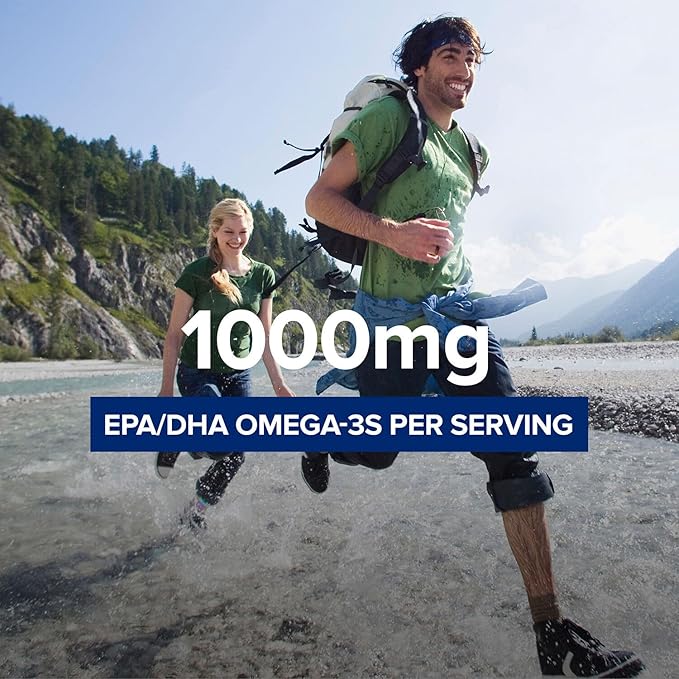 GNC Triple Strength Fish Oil Plus Joint Omega 3, 1000mg EPA and DHA, Heart Health, Plus Fast 5 Day Comfort, Brain, Skin, and Eye, Antioxidants and Botanical Extracts, Control Fish Burps, 30 Servings