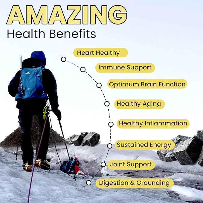 Himalayan Shilajit Gummies | Sweetened by Organic Manuka Honey | Natural Humic & Fulvic Acid | Immune & Joint Support, Heart & Brain Cellular Health | Health-Conscious Gummies | 30 Gummies