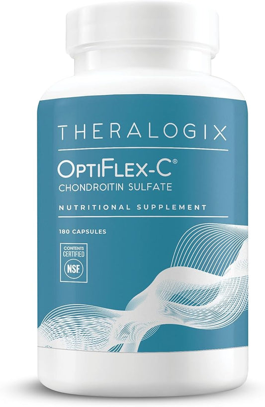 Theralogix OptiFlex-C Chondroitin Sulfate - 90-Day Supply - Chondroitin Capsules - Support Healthy Joint Function and Mobility - Joint Support Supplement for Women & Men - NSF Certified - 180 Capsules