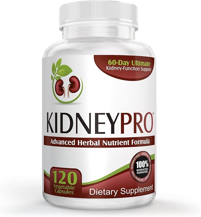 Kidney-Pro: with 21 Kidney Health Supplements in 1 Formula (Total Kidney Support),120 capsules.