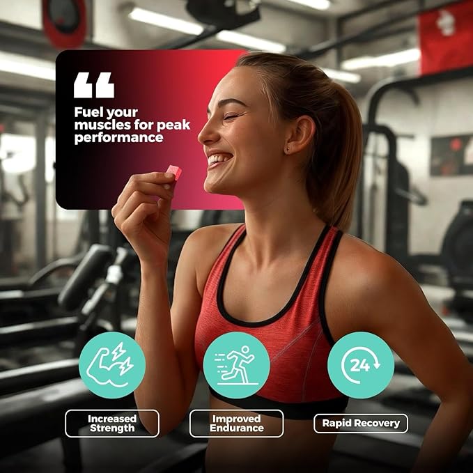 Sugar Free Creatine Monohydrate Gummies 5g, 5000mg for Men & Women, Strawberry - 120 Count, Pre Workout Chews for Energy Boost, for Building Muscle and Strength, Vegan, Non-GMO, Java
