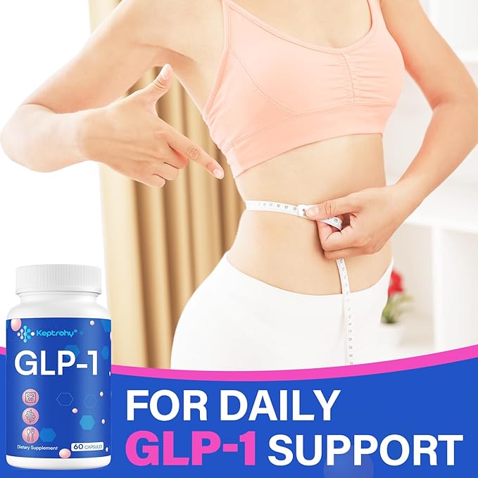 GLP-1 Supplement | GLP1 Support for Women & Men, Support GLP-1 Naturally, GLP 1 Supplement for Immune, Energy, Digestion, Gut & Overall Health | Daily Support GLP1 Levels - 60 Capsules