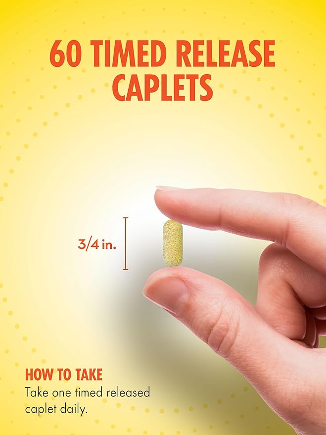 Sundance Vitamin C 1000mg with Rose Hips | 60 Coated Caplets | Timed Release | Vegetarian, Non-GMO, and Gluten Free Supplement