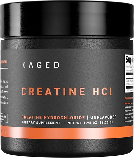 Kaged Creatine HCl Powder, Unflavored, Muscle Building and Recovery Supplement, Patented Formula, Highly Soluble Powder, 75 Servings