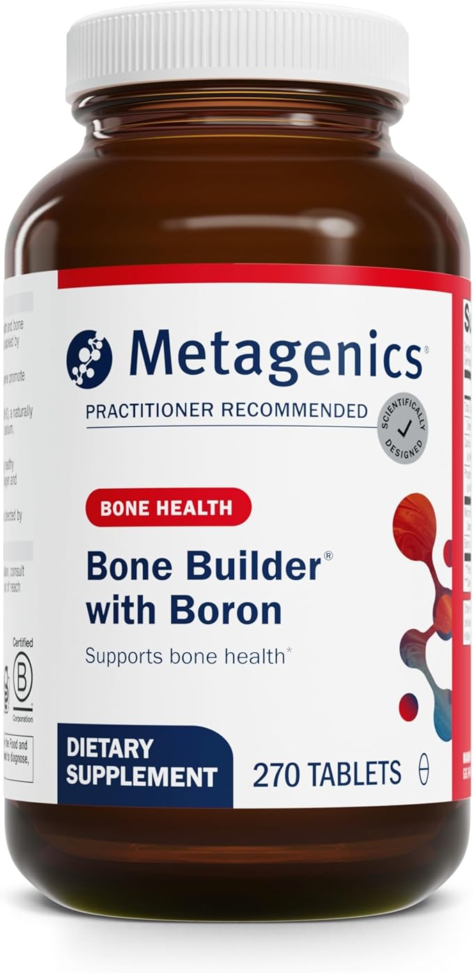 Metagenics Bone Builder with Boron - Bone Strength Supplement* - Comprehensive Mineral Support* - with Boron, Calcium & Phosphorus - Non-GMO - Gluten-Free - 270 Tablets