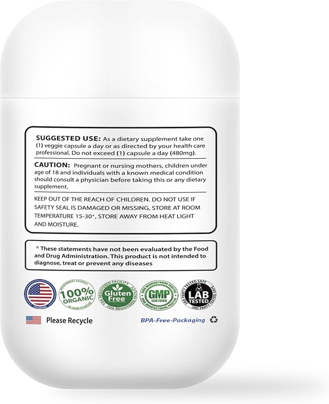 Probiotics 60 Billion CFU - 10 Strains + Organic Prebiotics - Immune, Digestive & Gut Health - Supports Occasional Constipation, Diarrhea, Gas & Bloating - for Women & Men - 60 ct